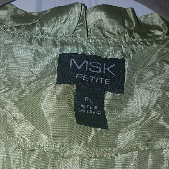MSK Petite crinkle top. Sz. PL NWOT - Picture 4 of 5